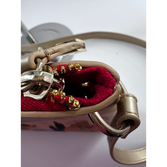 Spartina 449 Texas Lover Crossbody Bag Gold Trim Purse - Picture 6 of 9